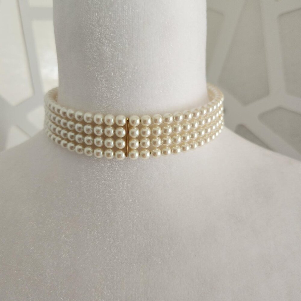 Carolee Pearl Chocker Necklace Elegant